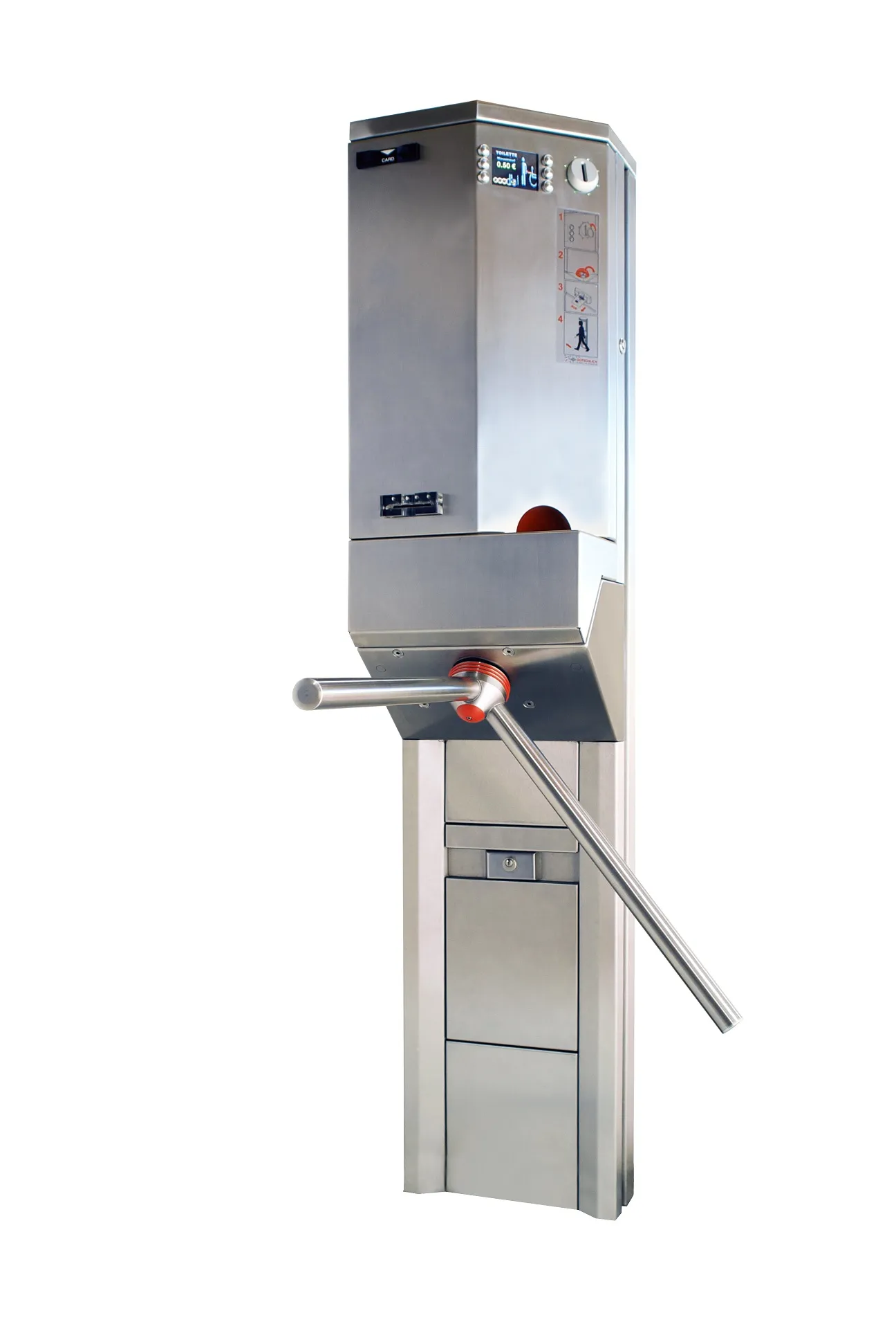 Turniket Gotschlich TRINITY me automat pagese të integruar dhe tre krahë